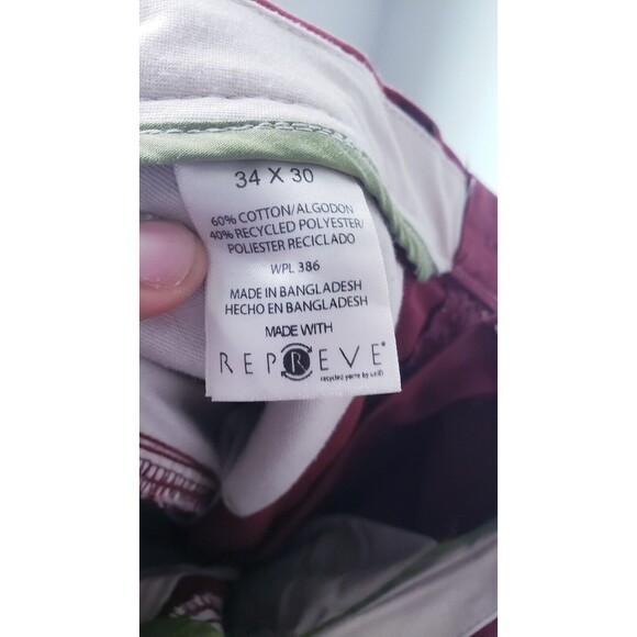 Life Khaki Mens Chino Pants Rust Relaxed Straight SZ 34X30 - Picture 7 of 8